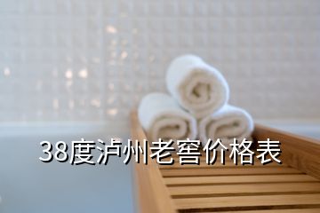 38度瀘州老窖價(jià)格表