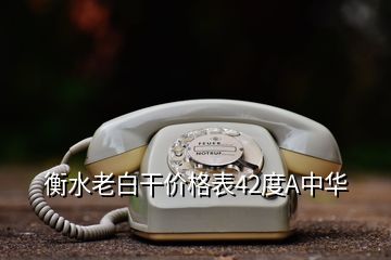 衡水老白干價格表42度A中華