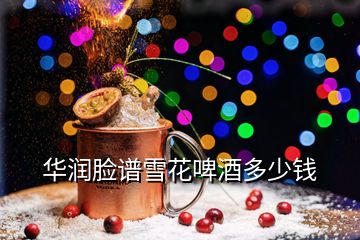 華潤(rùn)臉譜雪花啤酒多少錢(qián)