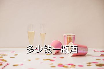 多少錢一瓶酒