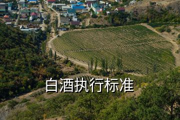 白酒執(zhí)行標準