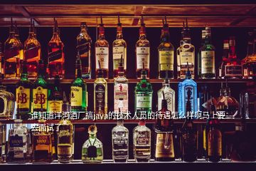 誰知道洋河酒廠搞java的技術人員的待遇怎么樣啊馬上要去面試了