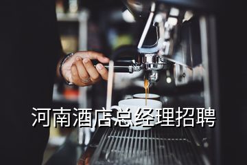 河南酒店總經(jīng)理招聘