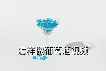 怎樣做葡萄酒視頻