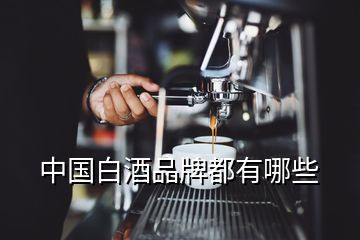 中國(guó)白酒品牌都有哪些