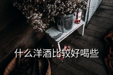 什么洋酒比較好喝些