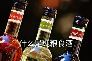 什么是純糧食酒