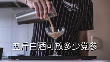 五斤白酒可放多少黨參