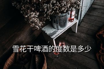 雪花干啤酒的度數(shù)是多少