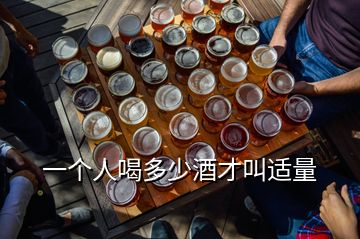 一個人喝多少酒才叫適量