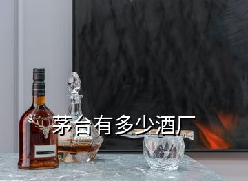 茅臺有多少酒廠