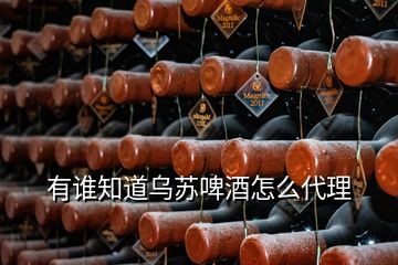 有誰(shuí)知道烏蘇啤酒怎么代理