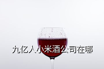 九億人小米酒公司在哪