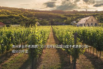 貴州茅臺(tái)不老酒建廠三十周年紀(jì)念版53度不老酒多少錢一瓶5015年生