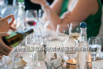 張?jiān)Ｐ羌?jí)葡萄酒和長城星級(jí)葡萄酒哪種好