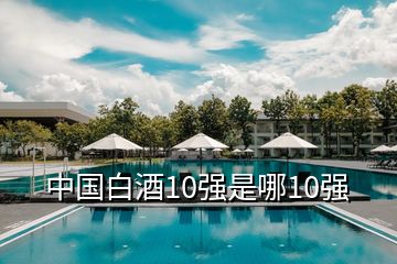 中國白酒10強是哪10強