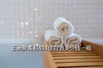 五洲醉柔和408度白酒多少錢(qián)一瓶