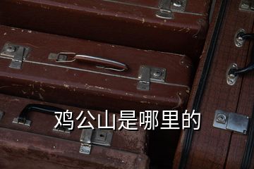 雞公山是哪里的