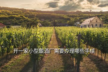 開一家小型釀酒廠需要辦理哪些手續(xù)