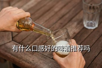 有什么口感好的啤酒推薦嗎