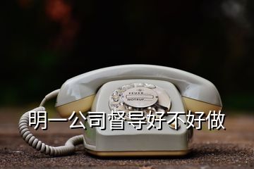 明一公司督導(dǎo)好不好做