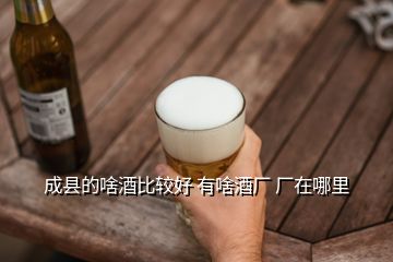 成縣的啥酒比較好 有啥酒廠 廠在哪里