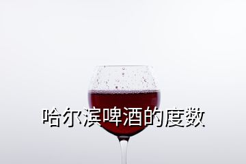 哈爾濱啤酒的度數(shù)