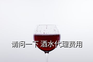 請問一下 酒水代理費用