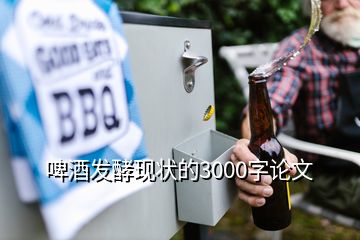 啤酒發(fā)酵現(xiàn)狀的3000字論文