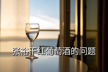 張裕干紅葡萄酒的問題