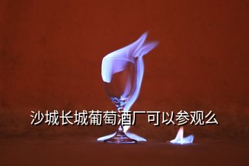 沙城長城葡萄酒廠可以參觀么