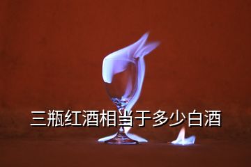 三瓶紅酒相當(dāng)于多少白酒