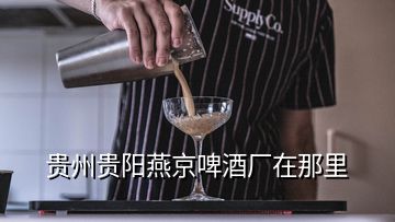 貴州貴陽(yáng)燕京啤酒廠(chǎng)在那里