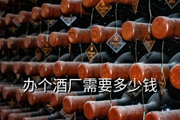 辦個(gè)酒廠需要多少錢