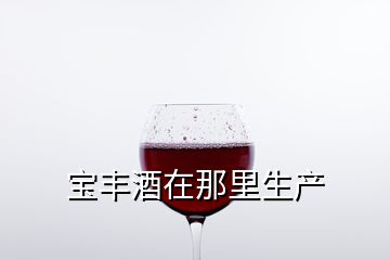 寶豐酒在那里生產(chǎn)