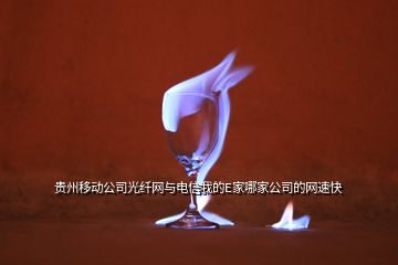 貴州移動公司光纖網(wǎng)與電信我的E家哪家公司的網(wǎng)速快