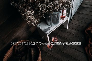 075726971380這個(gè)號(hào)碼是那里的最好詳細(xì)點(diǎn)急急急