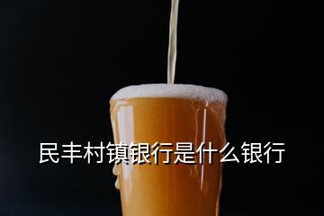 民豐村鎮(zhèn)銀行是什么銀行