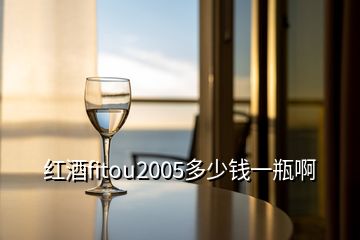 紅酒fitou2005多少錢一瓶啊