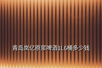 青島嵐億原漿啤酒1L6桶多少錢