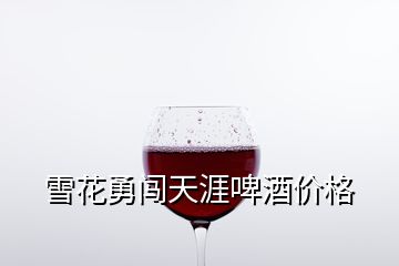 雪花勇闖天涯啤酒價格