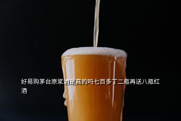 好易購(gòu)茅臺(tái)原漿酒是真的嗎七百多丁二瓶再送八瓶紅酒