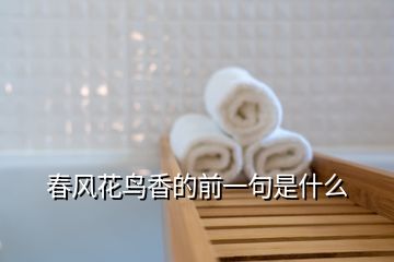 春風(fēng)花鳥(niǎo)香的前一句是什么