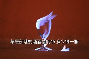 草原部落奶酒酒精度45 多少錢一瓶