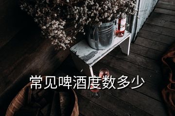 常見啤酒度數(shù)多少