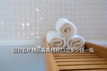 國臺五年精品醬香精粹53度多少錢一瓶