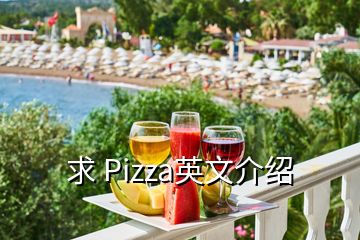 求 Pizza英文介紹