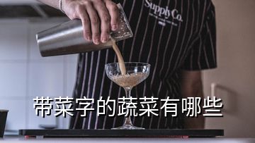 帶菜字的蔬菜有哪些