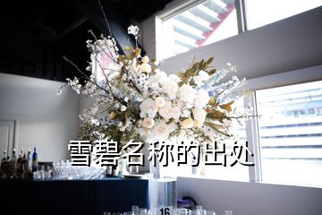 雪碧名稱的出處