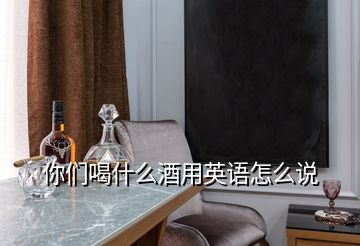 你們喝什么酒用英語怎么說